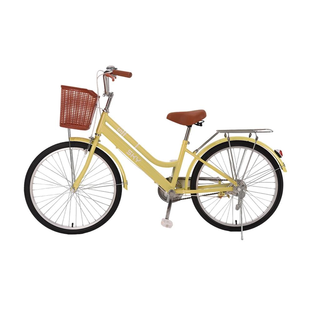 จักรยานแม่บ้าน 24 นิ้ว JOY BICYCLE SKY สีครีม