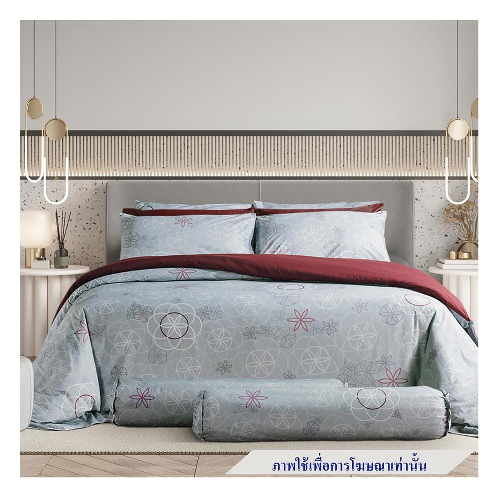 ชุดผ้าปูที่นอน 3.5 ฟุต 3 ชิ้น SATIN PLUS PRINT LK031