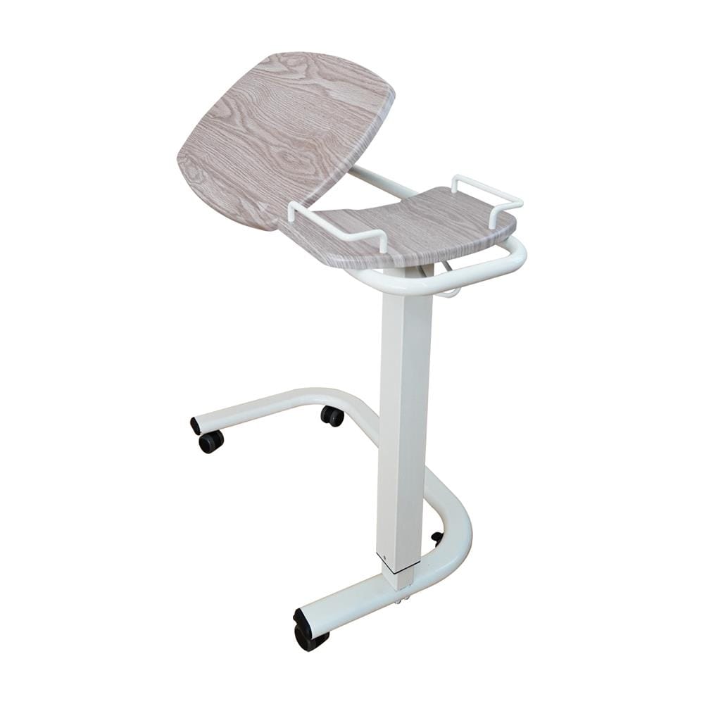 โต๊ะคร่อมเตียง ปรับหน้าโต๊ะได้ ALLWELL ENT1103C โครงสีขาว หน้าโต๊ะสีวอลนัท_0