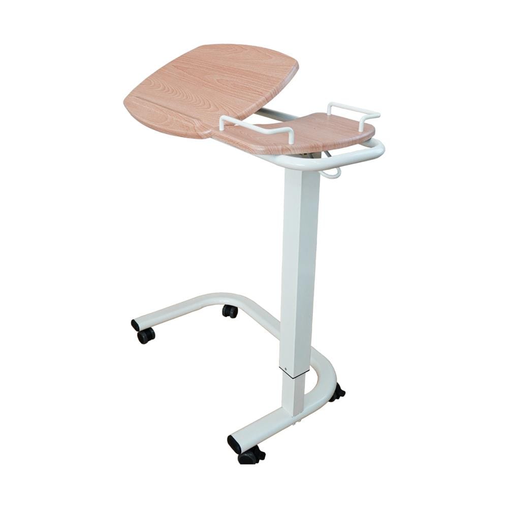 โต๊ะคร่อมเตียง ปรับหน้าโต๊ะได้ ALLWELL ENT1103C โครงสีขาว หน้าโต๊ะสีเนเชอรัล_0