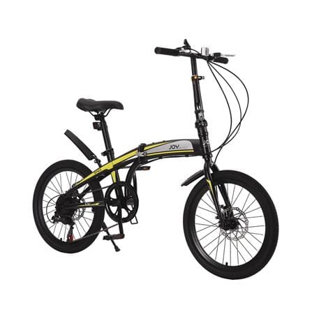 จักรยานพับ 20 นิ้ว JOY BICYCLE SPACE สีเหลือง_3