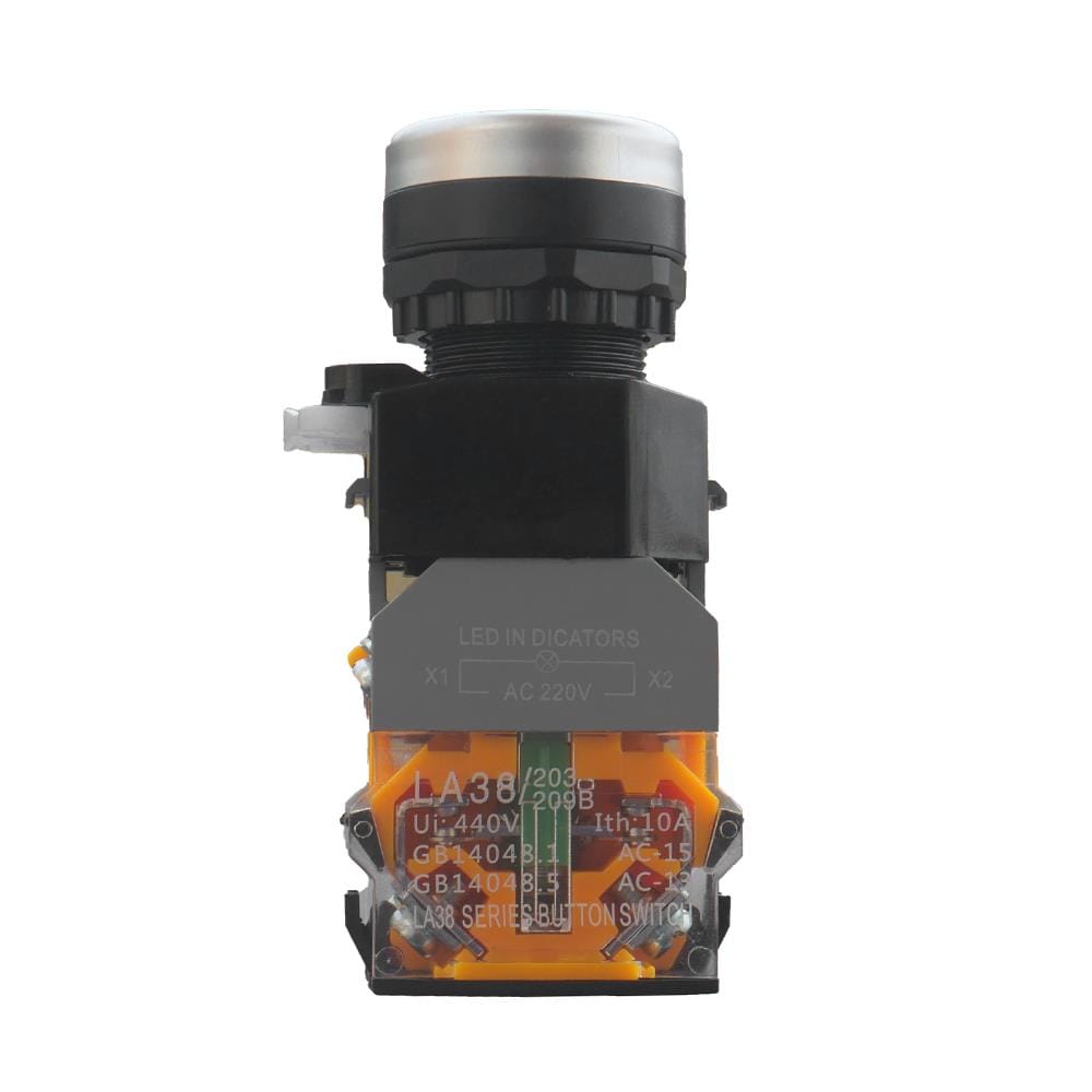 สวิตช์ปุ่มกด LED CT ELECTRIC LA38-11D/RE 22 มม. สีแดง