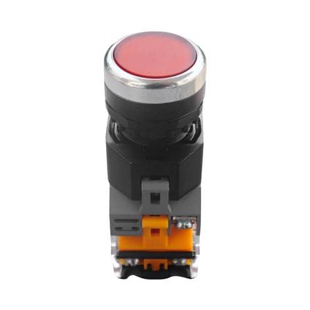 สวิตช์ปุ่มกด LED CT ELECTRIC LA38-11D/RE 22 มม. สีแดง_0