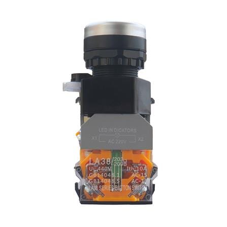 สวิตช์ปุ่มกด LED CT ELECTRIC LA38-11D/GR 22 มม. สีเขียว_2
