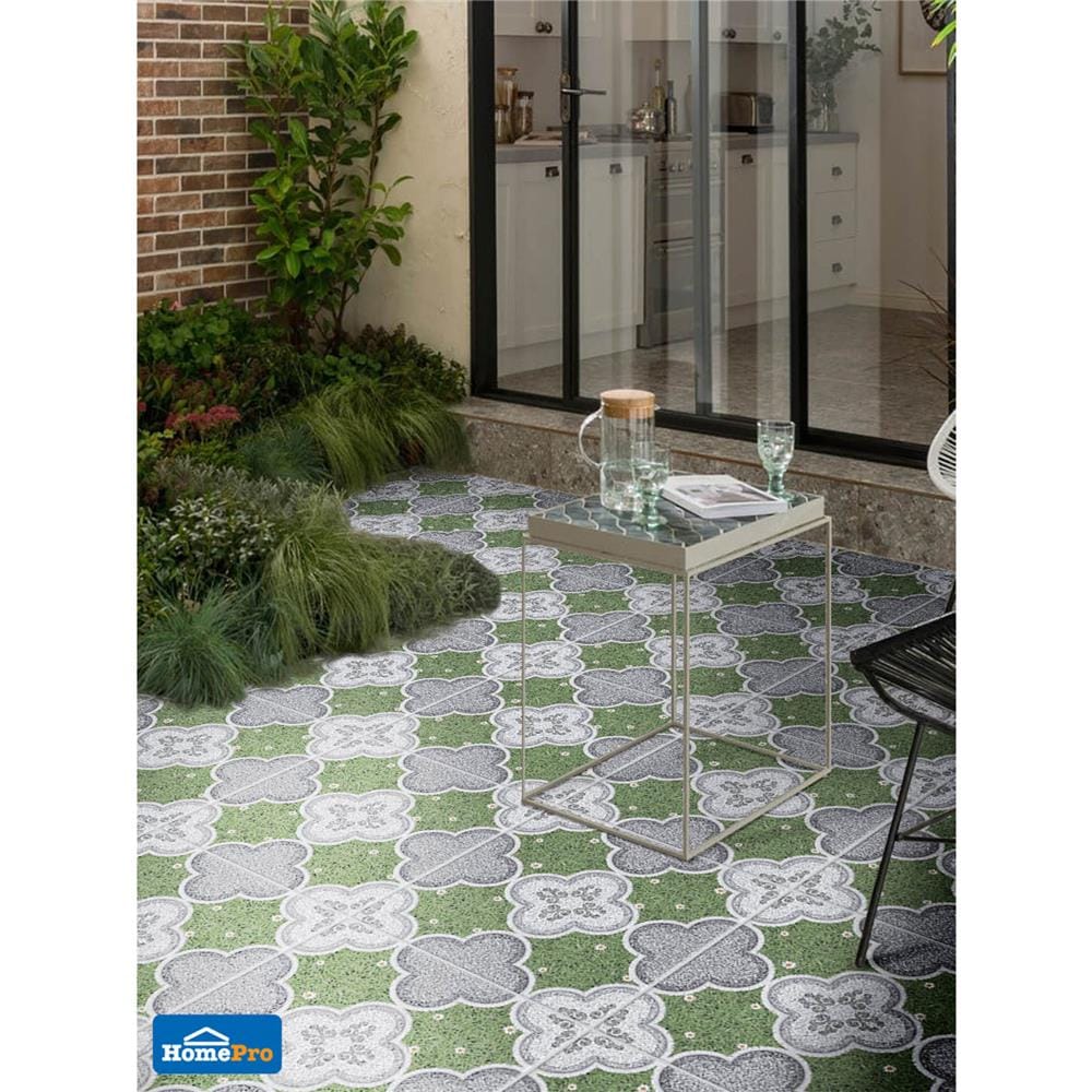 กระเบื้องพื้น 16x16 นิ้ว TARA สกาโล เทาเขียว PM 0.96M2