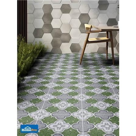 กระเบื้องพื้น 16x16 นิ้ว TARA สกาโล เทาเขียว PM 0.96M2_2