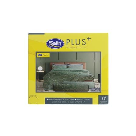ชุดผ้าปูที่นอน 6 ฟุต 5 ชิ้น SATIN PLUS PRINT PP026_4