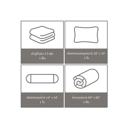 ชุดผ้าปูที่นอน 3.5 ฟุต 4 ชิ้น SATIN PLUS PRINT PP025_5