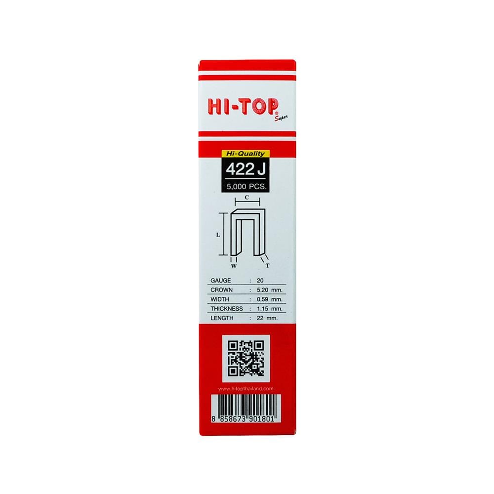 ลวดยิงไม้ขาคู่ HI-TOP 422J 22 มม. 5,000 นัด