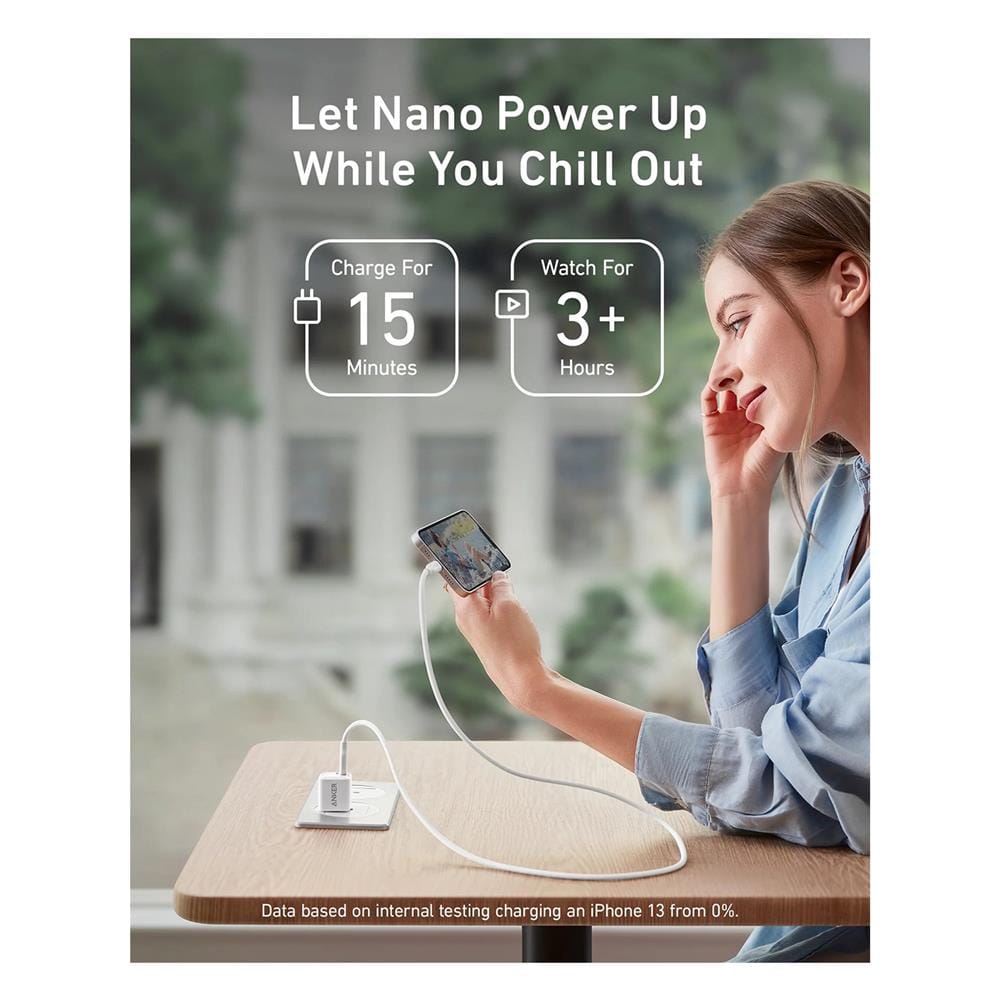 หัวชาร์จเร็ว 20W USB-C Anker AK255 PowerPort III Nano สีขาว_1