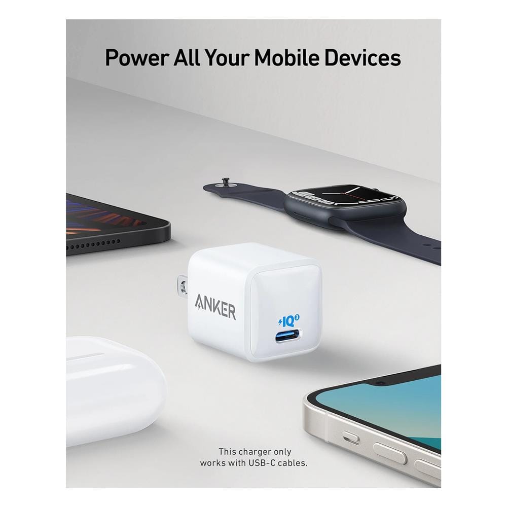 หัวชาร์จเร็ว 20W USB-C Anker AK255 PowerPort III Nano สีขาว_4