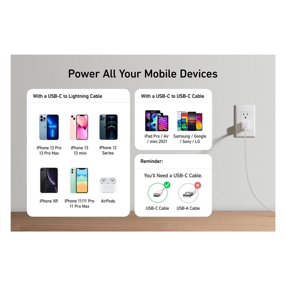 หัวชาร์จเร็ว 20W USB-C Anker AK255 PowerPort III Nano สีขาว_5