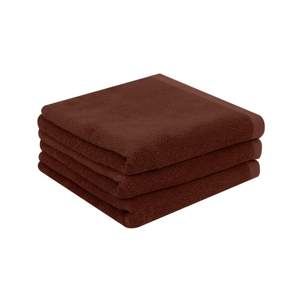 ผ้าขนหนู HOME LIVING STYLE 15X30 นิ้ว สี BROWN แพ็ก 3 ชิ้น_1