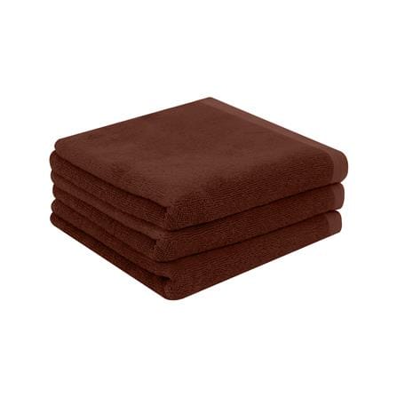 ผ้าขนหนู HOME LIVING STYLE 15X30 นิ้ว สี BROWN แพ็ก 3 ชิ้น
