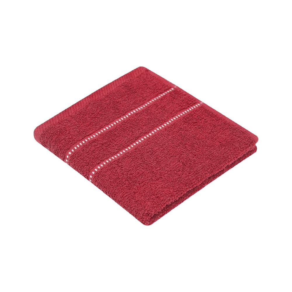ผ้าขนหนู ME LIVING PELO 14X30 นิ้ว สี MAROON แพ็ก 6 ชิ้น