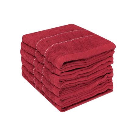 ผ้าขนหนู ME LIVING PELO 14X30 นิ้ว สี MAROON แพ็ก 6 ชิ้น_0
