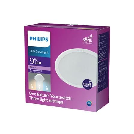 ดาวน์ไลท์ LED PHILIPS MESON 4 นิ้ว 9 วัตต์ DAYLIGHT/ COOL WHITE/ WARM WHITE สีขาว_4