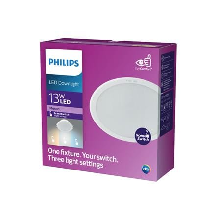 ดาวน์ไลท์ LED PHILIPS MESON 5 นิ้ว 13 วัตต์ DAYLIGHT/ COOL WHITE/ WARM WHITE สีขาว_4