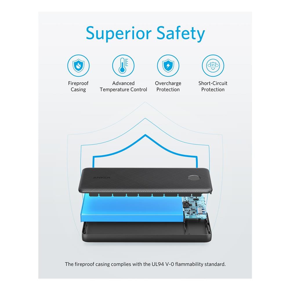 แบตเตอรี่ Anker PowerCore Slim 10000 (22.5W) AK340 แบตสำรอง 10000mAh USB-C_5
