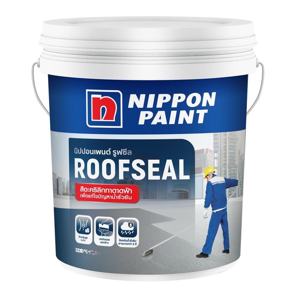 อะคริลิกกันซึม NIPPON PAINT ROOFSEAL 20 กก. สีเขียว