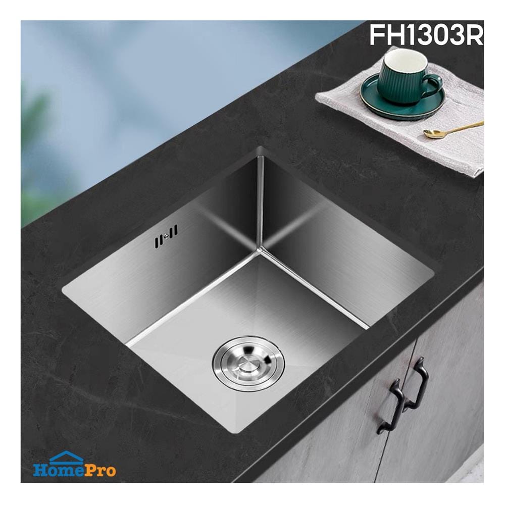 ซิงค์ฝัง 1 หลุม THAI FORWARD FH1303R สีเงิน