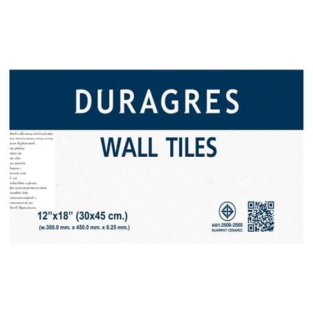 กระเบื้องผนัง DURAGRES 30x45ซม. เบวิส บริค เทา 0.81M2_7