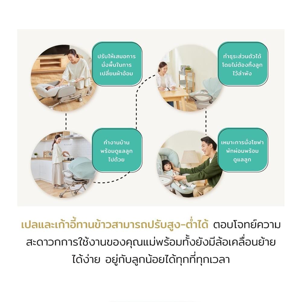 เปลเด็กและโมบายกล่อมเด็ก APRICA Yuralism_8