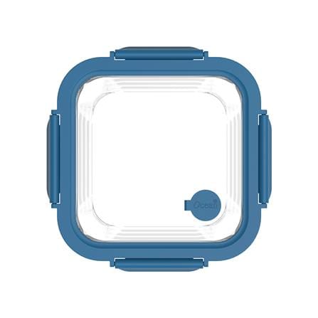 กล่องอาหารเหลี่ยม OCEAN GLASS REGO BOX 0.52 ลิตร สีน้ำเงิน/ใส_1