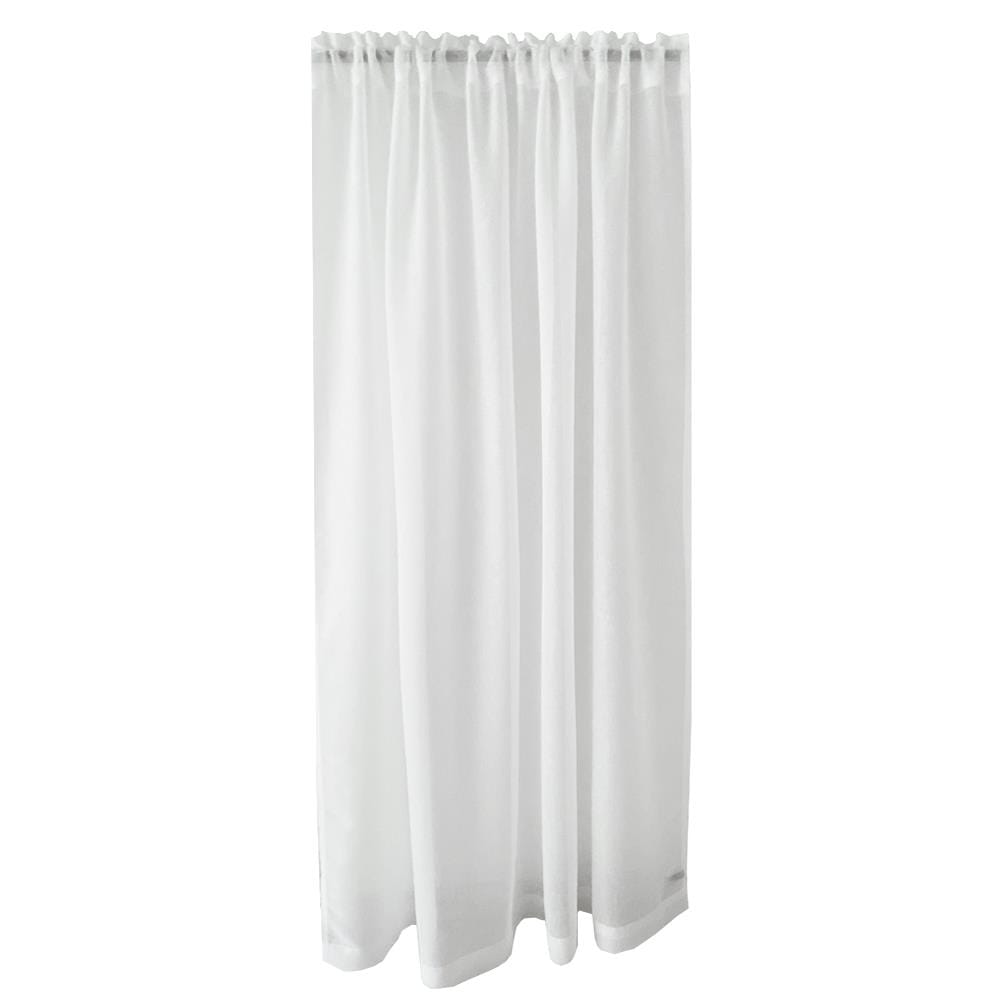 ผ้าม่านโปร่งสอดหู ME LIVING SLAB 145X220 ซม. สีขาว