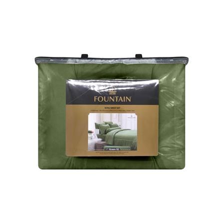 ชุดผ้าปูที่นอน 5 ฟุต 6 ชิ้น FOUNTAIN COLOR 70204-FTGREEN02_3