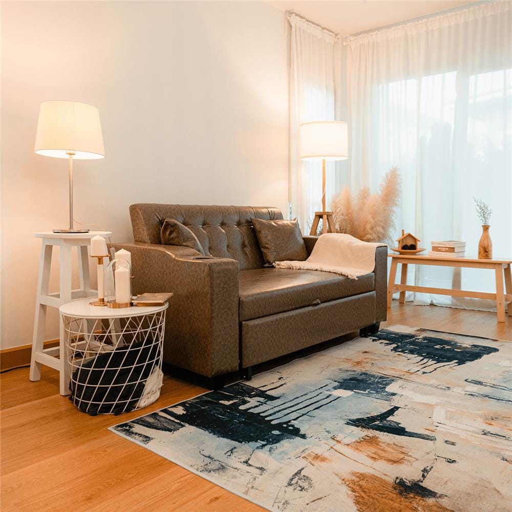 โซฟาเบด CCR FURNITURE รุ่น HOLLYWOOD (ฮอลลีวูด) ขนาด 156 cm. หนัง PREMIUM PU สีน้ำตาล (PQ003-12) พร้อมที่วางแก้วน้ำ_3
