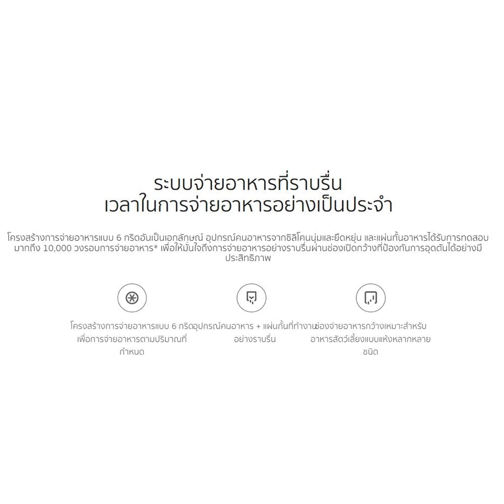 เครื่องให้อาหารสัตว์เลี้ยงอัจฉริยะ XIAOMI สีขาว