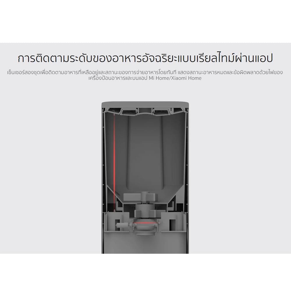 เครื่องให้อาหารสัตว์เลี้ยงอัจฉริยะ XIAOMI สีขาว