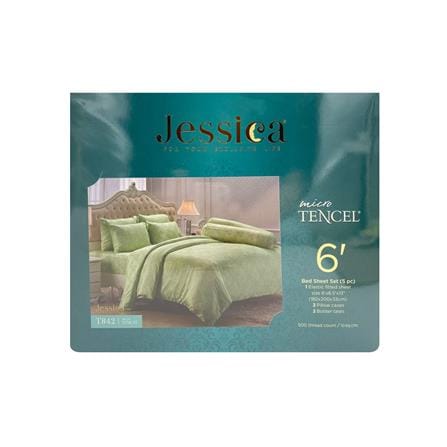 ชุดผ้าปูที่นอน 6 ฟุต 5 ชิ้น JESSICA TENCEL 20164-T842_3
