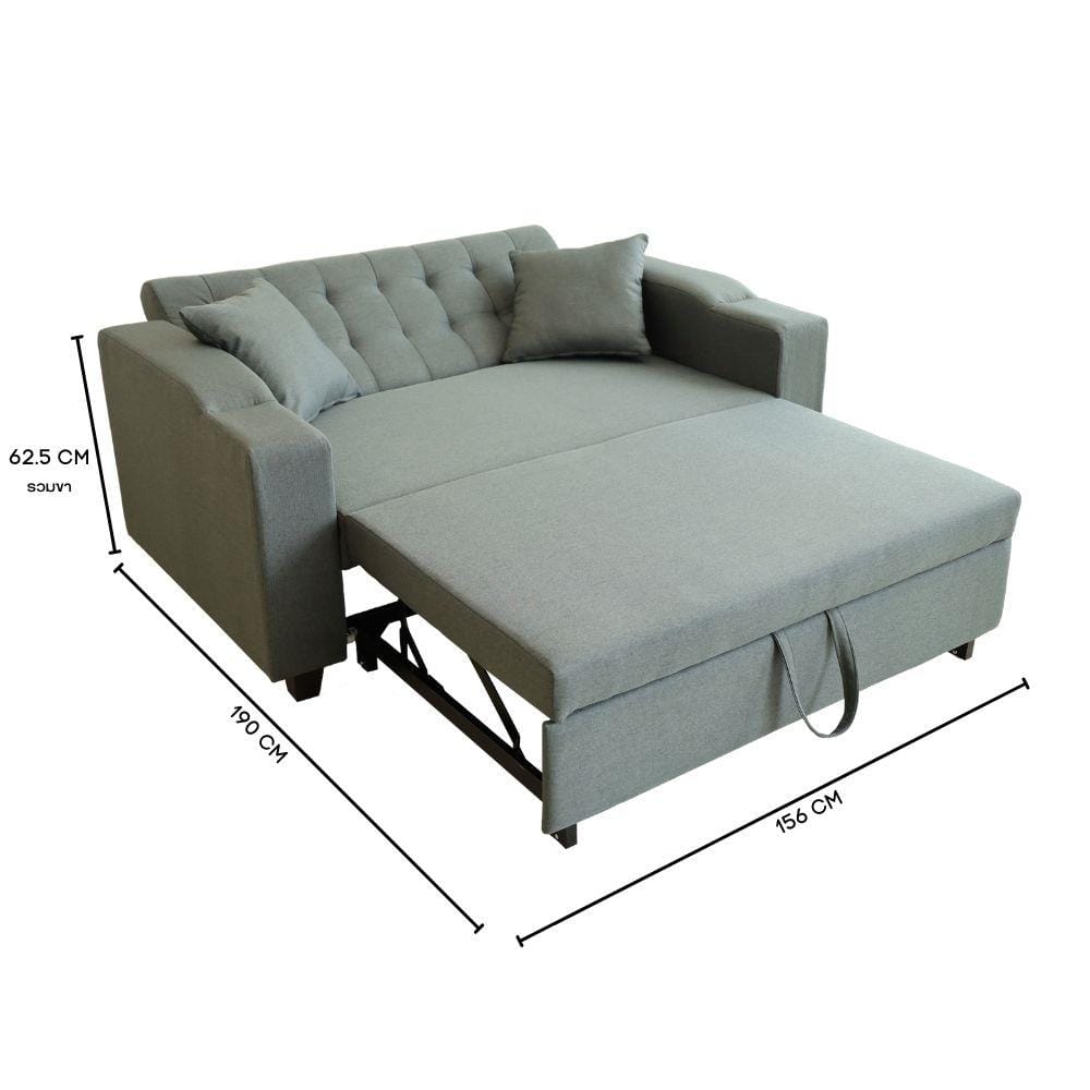 โซฟาเบด CCR FURNITURE รุ่น HOLLYWOOD (ฮอลลีวูด) ขนาด 156 cm. ผ้า สีเทาเข้ม (A1-33)_7