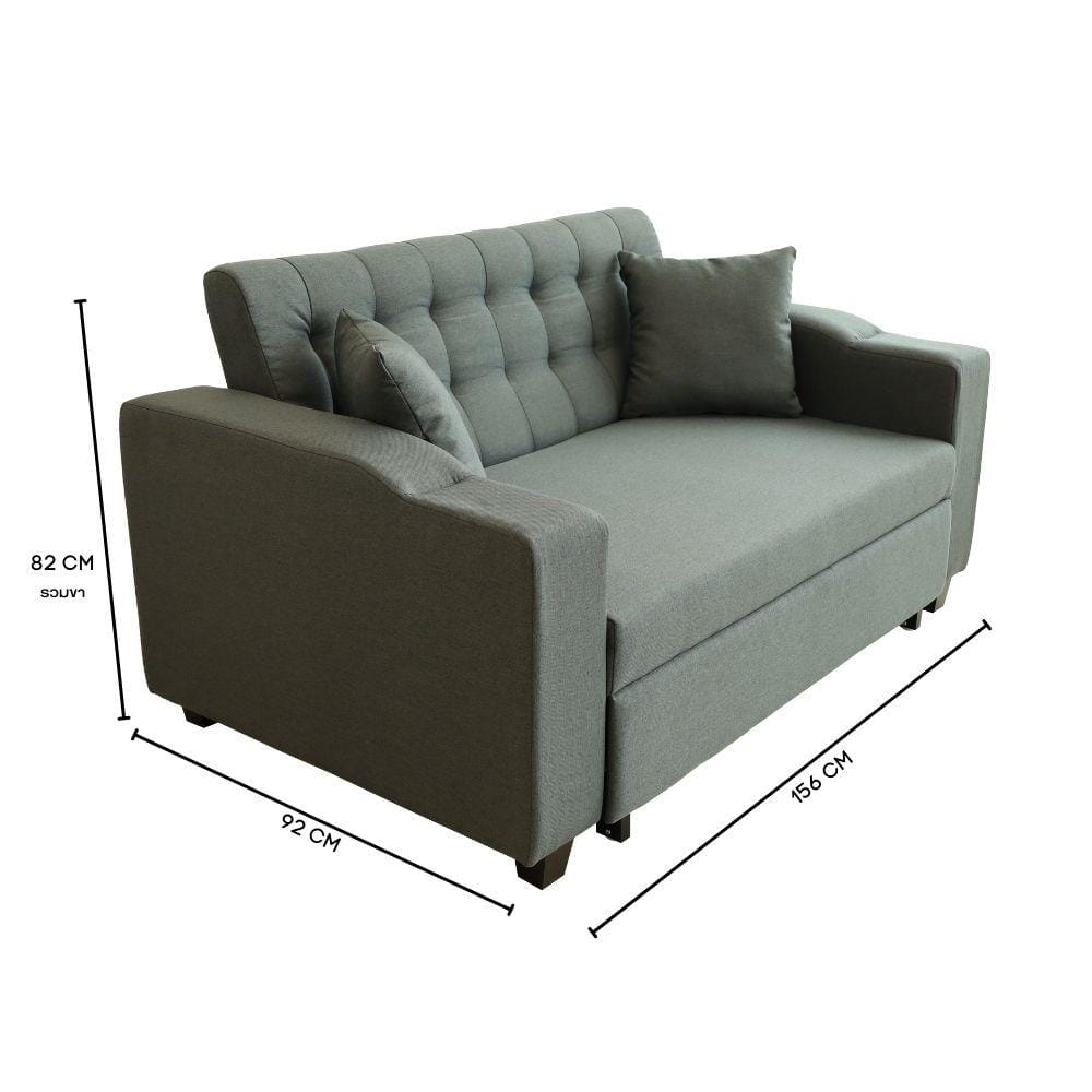 โซฟาเบด CCR FURNITURE รุ่น HOLLYWOOD (ฮอลลีวูด) ขนาด 156 cm. ผ้า สีเทาเข้ม (A1-33)_6