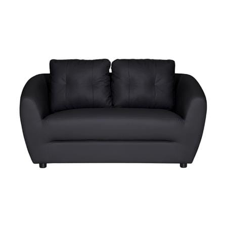 โซฟา 2 ที่นั่ง AS FURNITURE ZAYLA LBKD36 PVC สีดำ_1