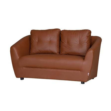 โซฟา 2 ที่นั่ง AS FURNITURE ZAYLA LBWD41 PVC สีน้ำตาลอ่อน