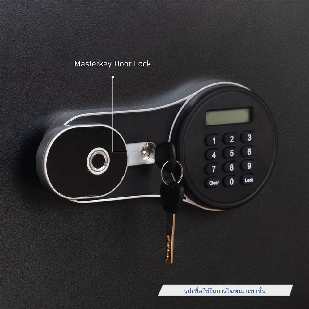 ตู้นิรภัย FINGERPRINT KIOSK SA-530EDP สีดำ