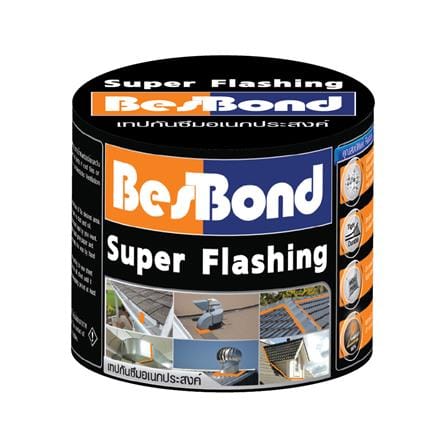 เทปกันซึมอเนกประสงค์ BESBOND SUPER FLASHING TAPE 0.1X3 ม. สีดำ_0