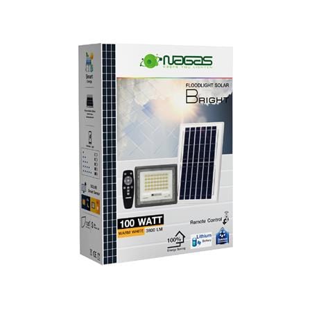 ไฟสปอตไลท์ SOLAR NAGAS BRIGHT 100 วัตต์ WARM WHITE สีเทา_5