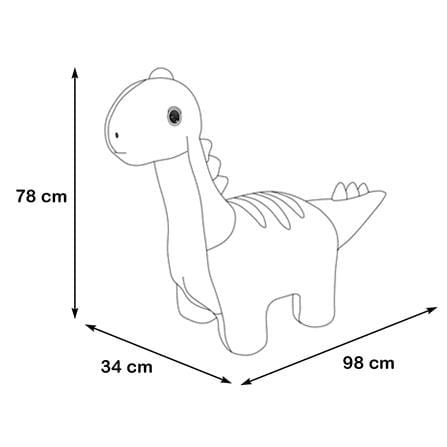 สตูลรูปสัตว์ FURDINI DINOSAUR สีเขียว_7