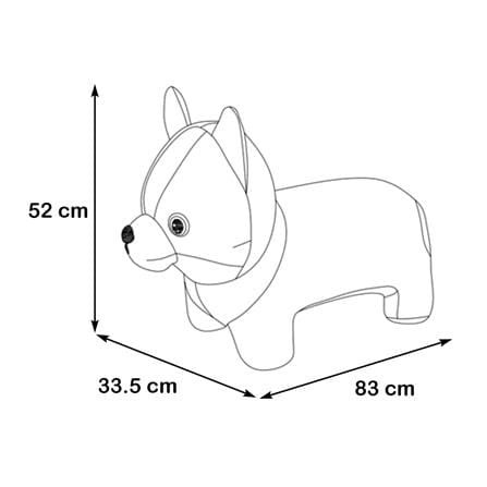 สตูลรูปสัตว์ FURDINI CORGI สีเหลือง_6