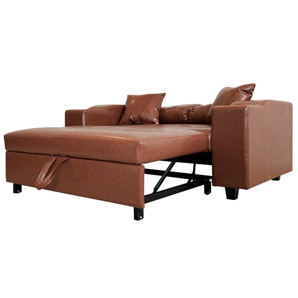 โซฟาเบด CCR FURNITURE รุ่น NEW YORK (นิวยอร์ก) ขนาด 170 cm. หนัง PREMIUM PU สีน้ำตาล (PQ003-5)_4