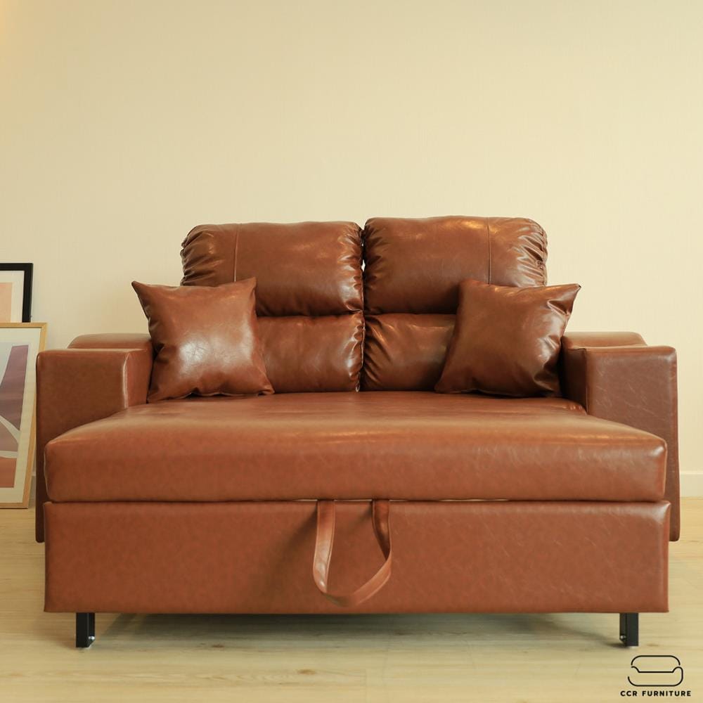 โซฟาเบด CCR FURNITURE รุ่น NEW YORK (นิวยอร์ก) ขนาด 170 cm. หนัง PREMIUM PU สีน้ำตาล (PQ003-5)_6