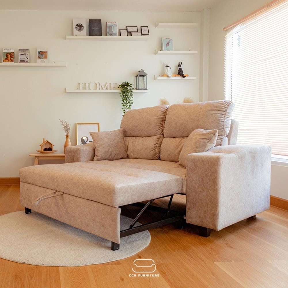 โซฟาเบด CCR FURNITURE รุ่น NEW YORK (นิวยอร์ก) ขนาด 170 cm. ผ้ากำมะหยี่ฮอลแลนด์ สีครีม (001-2)_11
