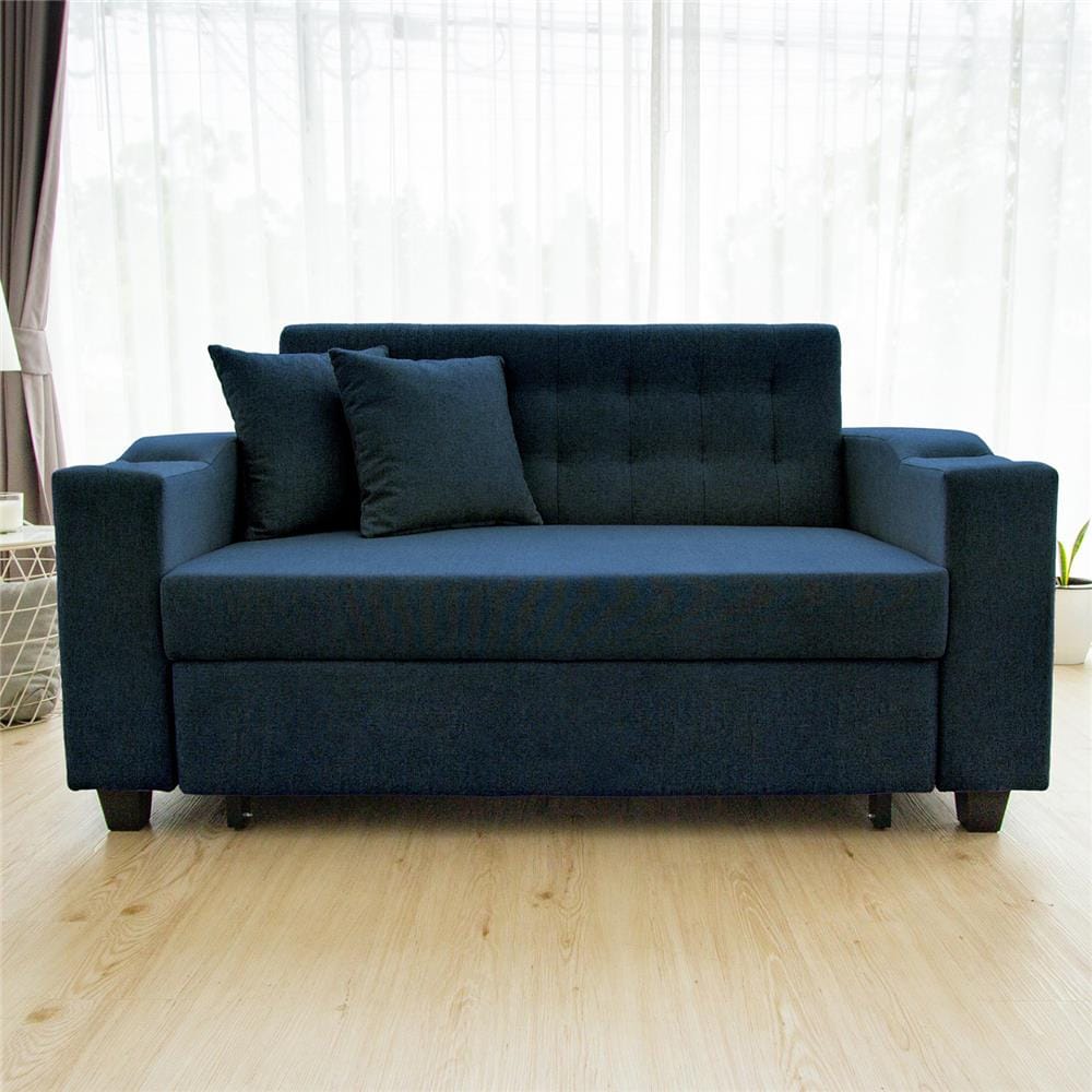 โซฟาเบด CCR FURNITURE รุ่น HOLLYWOOD (ฮอลลีวูด) ขนาด 156 cm. ผ้า สีน้ำเงิน (A1-38)_3