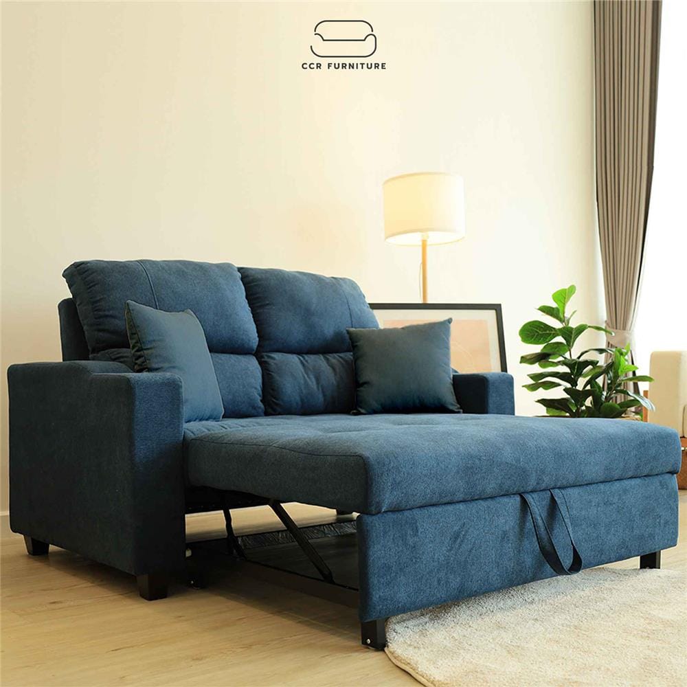 โซฟาเบด CCR FURNITURE รุ่น NEW YORK (นิวยอร์ก) ขนาด 156 cm. ผ้า สีน้ำเงิน (A1-38)_11