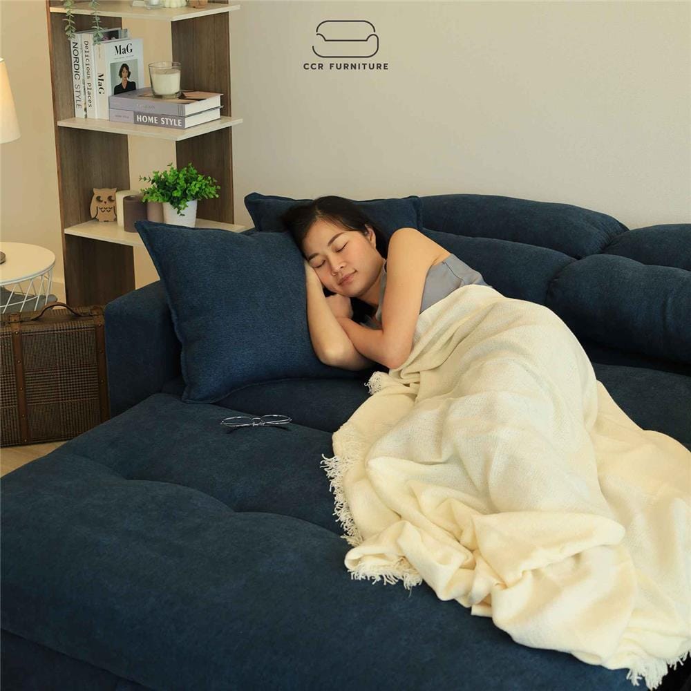 โซฟาเบด CCR FURNITURE รุ่น NEW YORK (นิวยอร์ก) ขนาด 156 cm. ผ้า สีน้ำเงิน (A1-38)_7