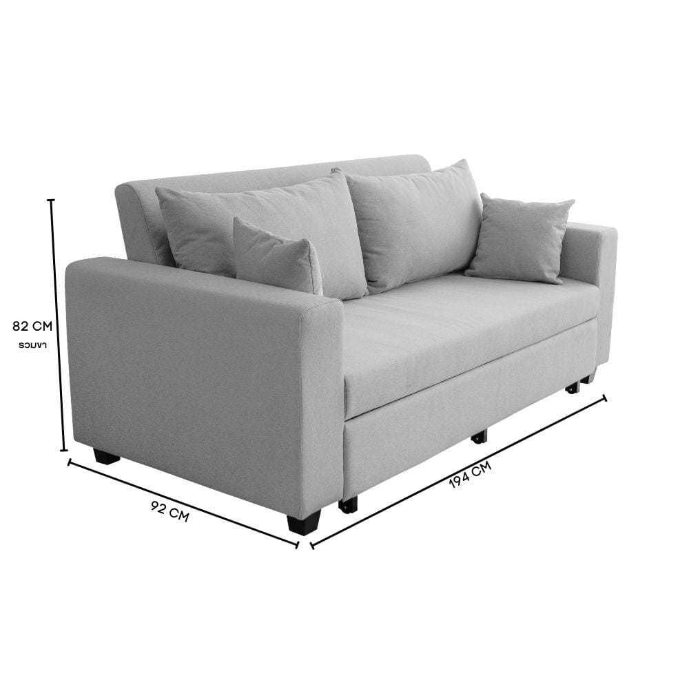 โซฟาเบด CCR FURNITURE รุ่น PHILLY (ฟิลลี่) ขนาด 194 cm. ผ้า สีเทา (A1-06)_8